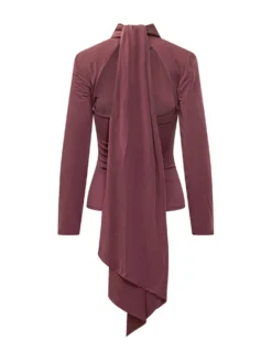 Long Sleeve Scarf Top