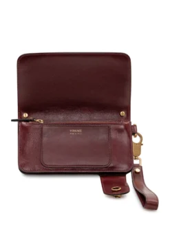 Long Wallet with Flap and Wrist Strap