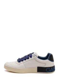 Low-Top Nappa Sneakers with Side Logo