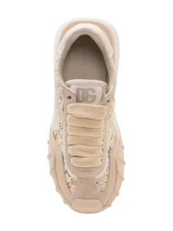 Low Top Sneakers with Floral Embroidery