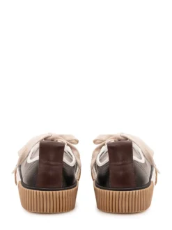 Low Top Sneakers with Geometric Motif