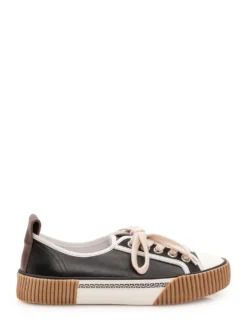 Low Top Sneakers with Geometric Motif