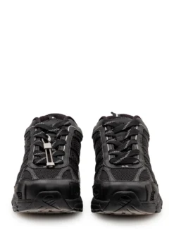 Low Top Sneakers with Laces and Mesh Inserts