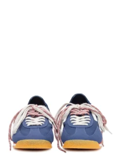 Low Top Sneakers with Laces and Side Logo