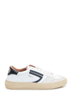 Low Top Sneakers with Laces and Side Panels
