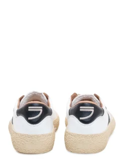 Low Top Sneakers with Laces and Side Panels