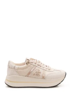 Low Top Sneakers with Laces and Logo Detail