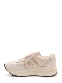 Low Top Sneakers with Laces and Logo Detail