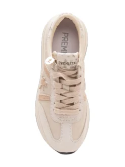 Low Top Sneakers with Laces and Logo Detail