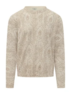 Maglia Girocollo con Motivo Paisley
