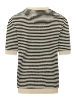 Maglia Girocollo Maniche Corte a Righe