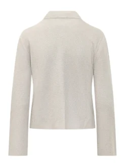 Mandarin Collar Knit Jacket