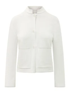 Mandarin Collar Knit Jacket