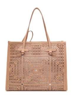 Marcella Perforated Tote Bag with Double Handles