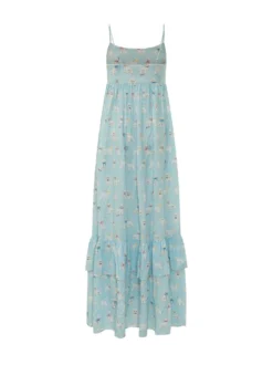 Maxi Dress with Dog Print