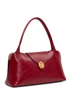 Medium Shoulder Bag with Flap Closure