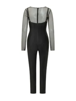 Mesh Detail Jumpsuit