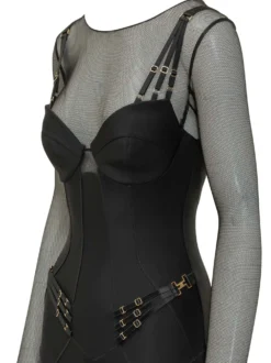 Mesh Detail Jumpsuit
