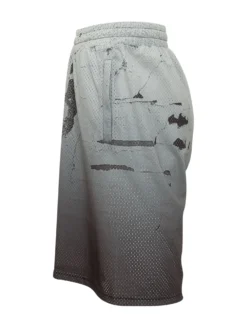 Mesh Sweatshorts with Graphic Print