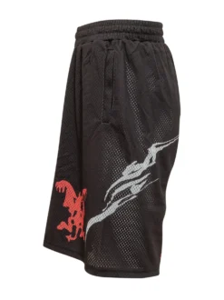 Mesh Sweatshorts with Graphic Print