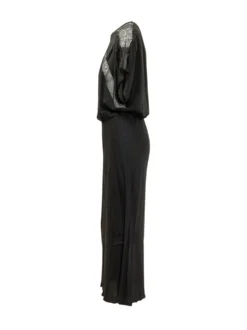 Midi Dress with Lace Inserts