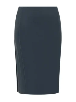 Midi Skirt with Side Buttons