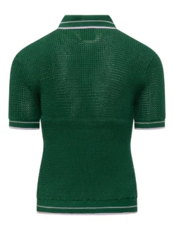 Mini Crochet Mock-neck Polo