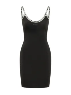 Mini Dress with Decorated Straps