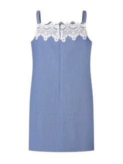 Mini Dress with Straps and Lace