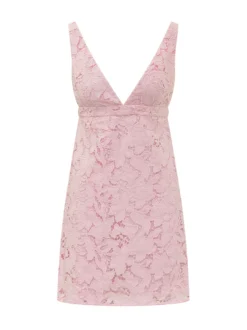 Mini Lace Dress with Straps