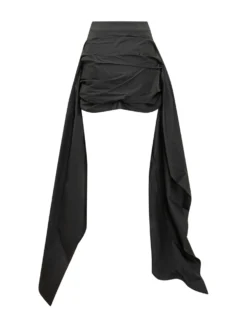 Mini Skirt with Draped Panels