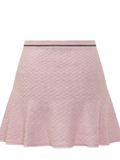 Mini Skirt with Flower Buttons