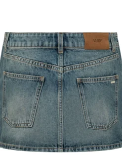 Mini Skirt with Pockets and Button Closure