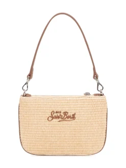 Mini Straw Bag with Embellishments