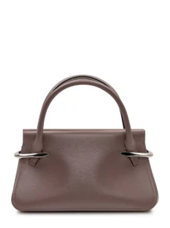 Mini Top Handle Bag in Leather
