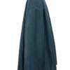 Moire Pleated Skirt