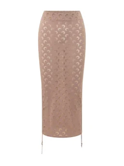 Moon Print Midi Skirt