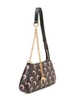 Moon Shoulder Bag with Charm