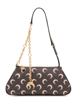 Moon Shoulder Bag with Charm