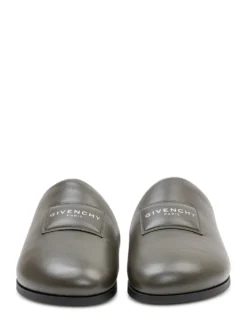 Mules with Smooth Upper and Logo