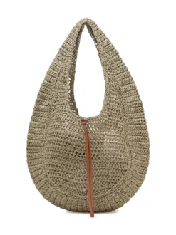Nefeli Woven Bag with Drawstring