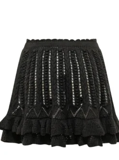 Nelle Knit Skirt with Ruffle Hem
