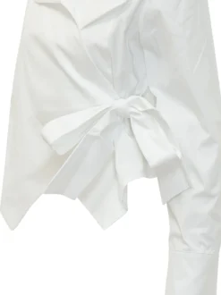 Nora Shirt with Wide Collar and Wrap Closure