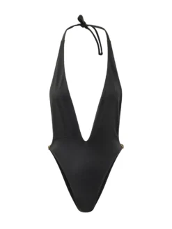 One Piece Swimsuit with Neck Ties