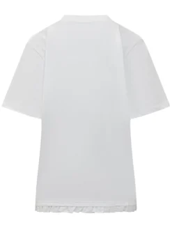 Oversized T-Shirt with Ruffle Hem