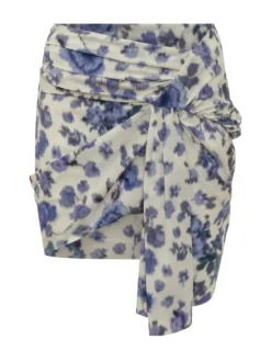Ovia Draped Mini Skirt