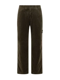Pantaloni a Coste con Patch