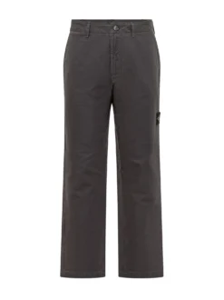Pantaloni Dritti con Patch