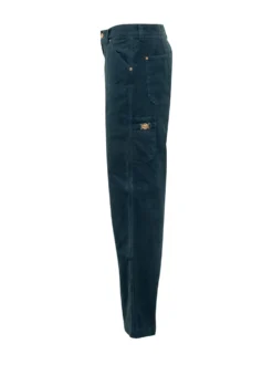 Pant Denim a Gamba Ampia con Tasche