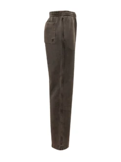 Pants with Elasticated Waist and Straight Leg